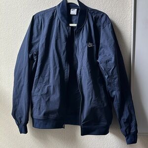 Nike Men's Navy Sportswear Bomber Jacket - Size Medium